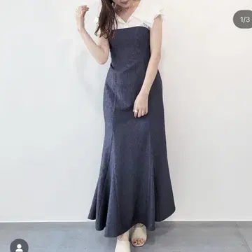 코코딜 세일러 카라 도킹 머메이드 원피스
