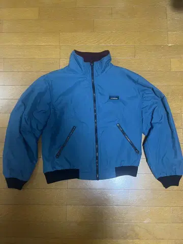 LLBean 풀 집업 나일론 웜업 자켓