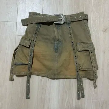 jouetie 웨스턴 버클 벨트 치마바지