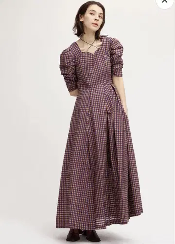 SEERSUCKER VOLUME HEM DRESS