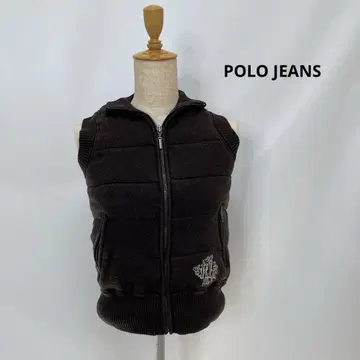 6005 [ POLO JEANS ] 다크 브라운 퀼팅 다운 베스트