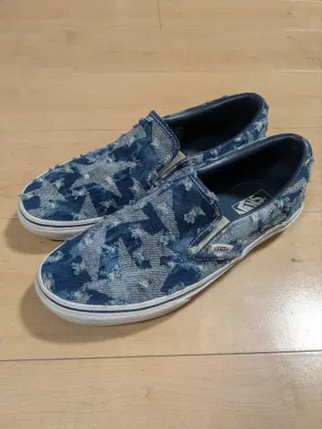 단종품 Vans 데님 별 패턴 슬립온