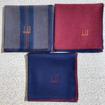 dunhill 던힐 손수건 3장 묶음 약 46-47cm