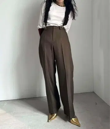 AMERI UND PLEATS GATHER SUSPENDER PANTS