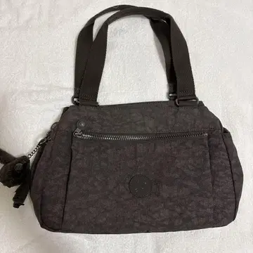 [ 컨디션 최상 ] KIPLING 다크 브라운 핸드백