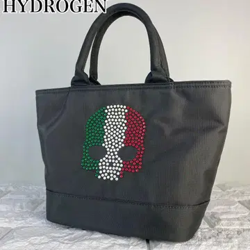 하이드로겐 핸드백 토트백 스컬 스터드 이탈리아 카키