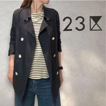 23구 네이비 더블 페이스 버튼 면 size 38