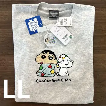 L 사이즈 짱구는 못말려(크레용 신짱) 빅 실루엣 T셔츠 돈키 새상품