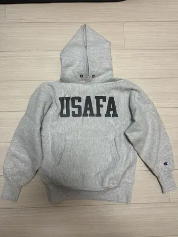 초 레어 챔피온 리버스 위브 USAFA 리플렉터 후드티 90s
