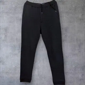 블랙 허리밴딩 팬츠