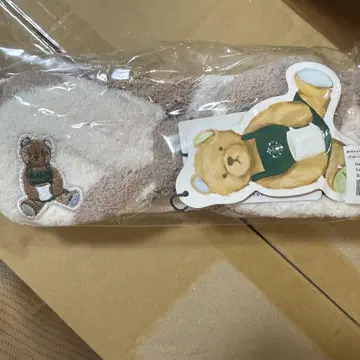 스타벅스 젤라또피케 베어 자수 헤어밴드 모카 베이지