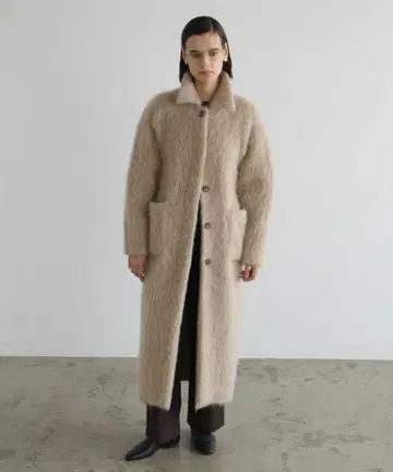CLANE LONG SHAGGY LADY MAXI COAT 1