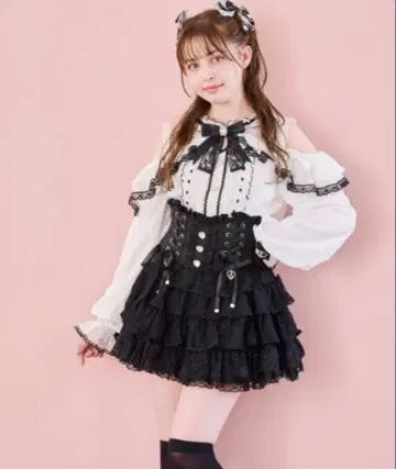 LIZLISA 티어드 프릴 치마바지