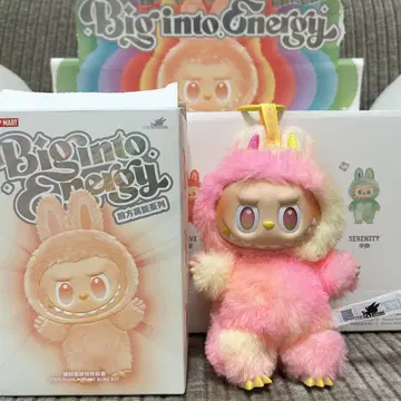 정품 Labubu BIG INTO ENERGY 봉제 인형 펜던트
