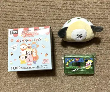 BT21 CHIMMY 인형 배지 카세트 테이프 참