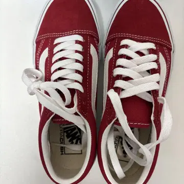 Vans 레드 스웨이드 스니커즈