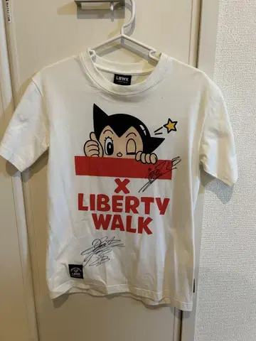 LIBERTY WALK 철완 아톰 콜라보 T셔츠 S 사인 포함