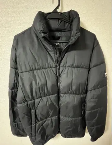 ZARA 블랙 다운 자켓 L