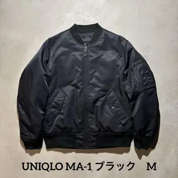UNIQLO 유니클로 블랙 MA-1 플라이트 자켓 M