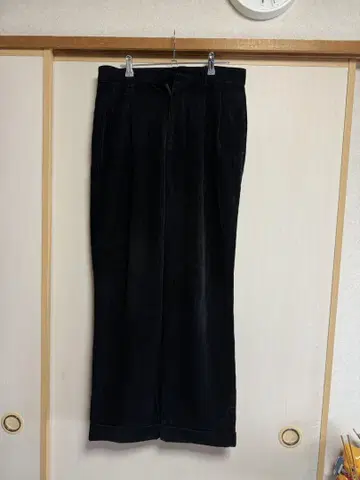 바나나 리퍼블릭 코듀로이 팬츠 32R 블랙