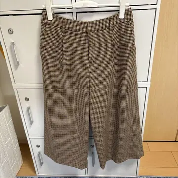 새상품급 데코이 체크 무늬 와이드 팬츠 DECOY 큐롯