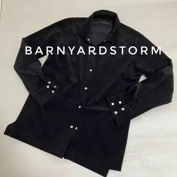 BARNYARDSTORM 페이크 스웨이드 셔츠 블랙 M 사이즈