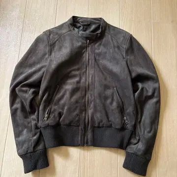 페어리 그런지 헤이세이 갸루 벨로아 자켓 브라운