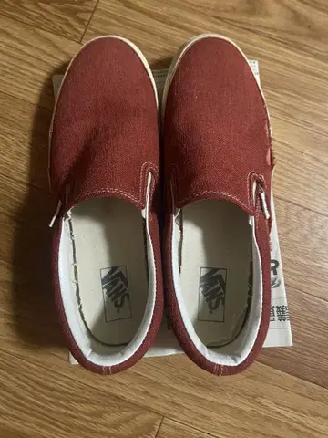 Vans 빨간색 슬립온 캔버스