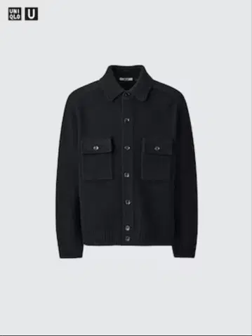 유니클로 U 라무 니트 자켓 완판 BLACK UNIQLO 가디건