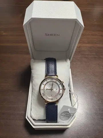 CASIO 카시오 SHEEN 여성용 손목시계 스와로브스키 크리스탈
