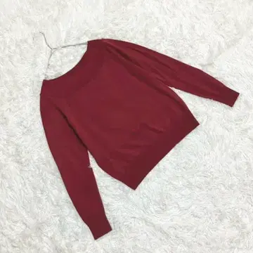 [ 유니클로 ] (M) 엑스트라 파인 메리노 보트넥 스웨터 얇은 소재