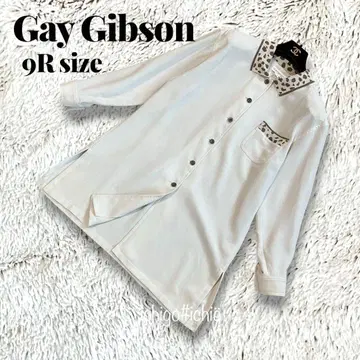 Gay Gibson 빈티지 셔츠 자켓 9R 애니멀 무늬 카라 일본제
