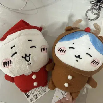 치이카와 산타와 루돌프 봉제 인형 세트