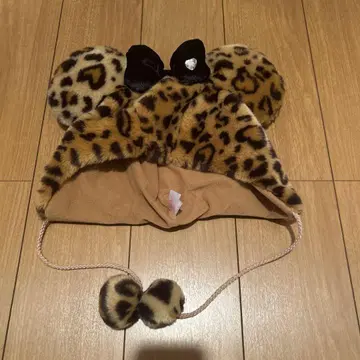 디즈니 미니 팬 캡 레오파드 무늬