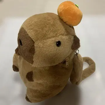카피바라 봉제 인형 백팩 브라운
