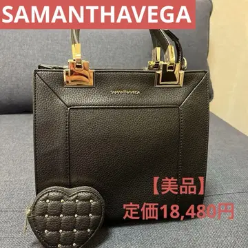 SAMANTHAVEGA 블랙 핸드백
