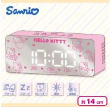 [미개봉 새상품] 헬로키티 미러 클락 핑크