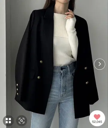 Louere 골드 버튼 테일러드 자켓