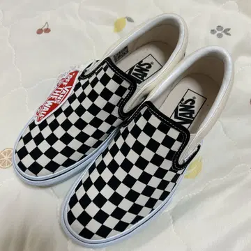 VANS 체커 패턴 슬립온 US 4H