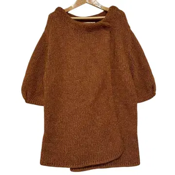 Flower 플라워 니트 가디건 브라운 사이즈 F