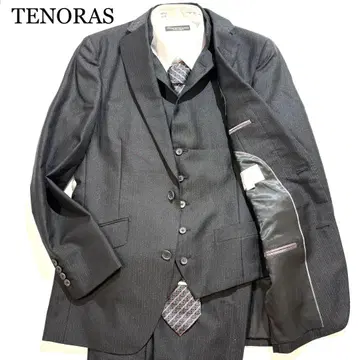 [ 미사용급 ] MEN'S TENORAS 쓰리피스 블랙 라메 L