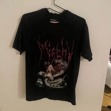 MISBHV 그래픽 프린트 T셔츠 블랙 스네이크