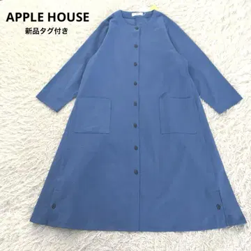 [택 포함 새상품] AH/APPLE HOUSE 아부치 셔츠 원피스 블루