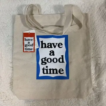 베이지 토트백 have a good time