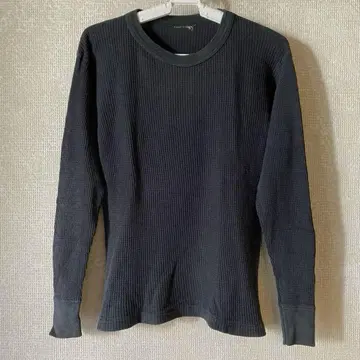 80s USA제 와플 서멀 롱t 티셔츠 네이비 빈티지