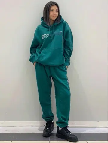 GAP 다크 그린 후드티 M