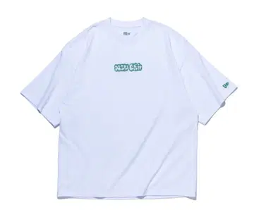 [ 완판템 ] 오버사이즈 코튼 T셔츠 Bubble Logo 화이트