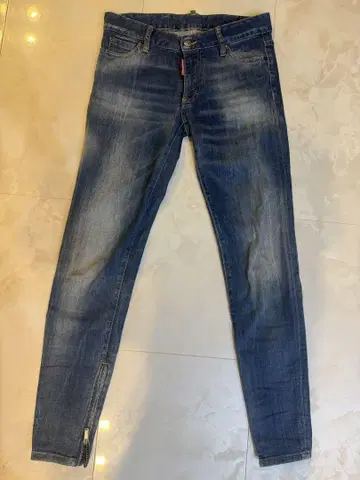 DSQUARED2 다크 블루 스키니 청바지