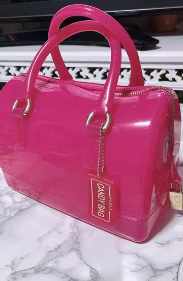새상품급 FURLA CANDY BAG 핑크 핸드백