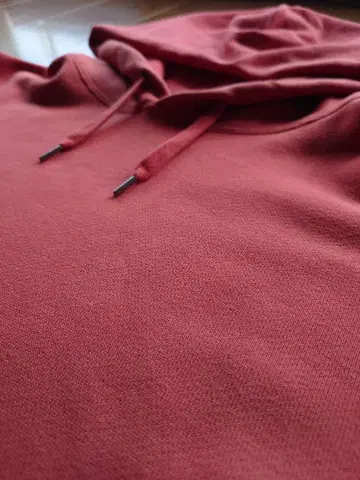 UNIQLO 후드 부착 후드티 레드 오렌지 M 사이즈